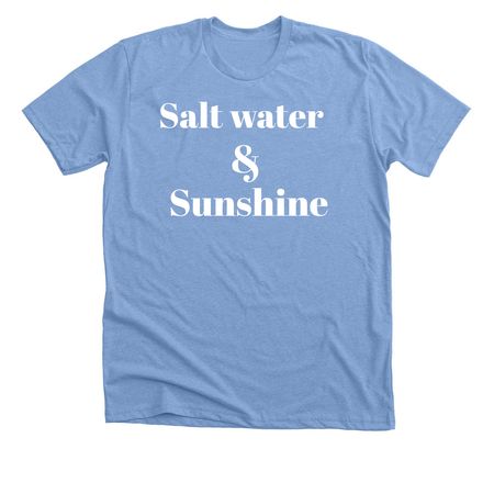 Summer tops for women/teens!, a Heather Carolina Blue Premium Unisex Tee