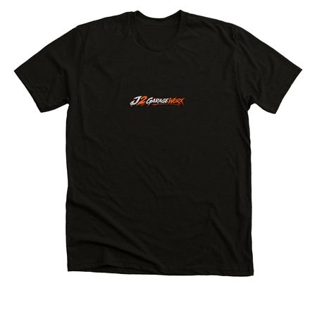 Street Series -Heat, a Solid Black Blend Premium Unisex Tee (back-view)