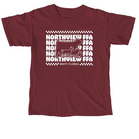 Northview FFA Livestock Shirt, a Brick Comfort Colors Unisex Tee