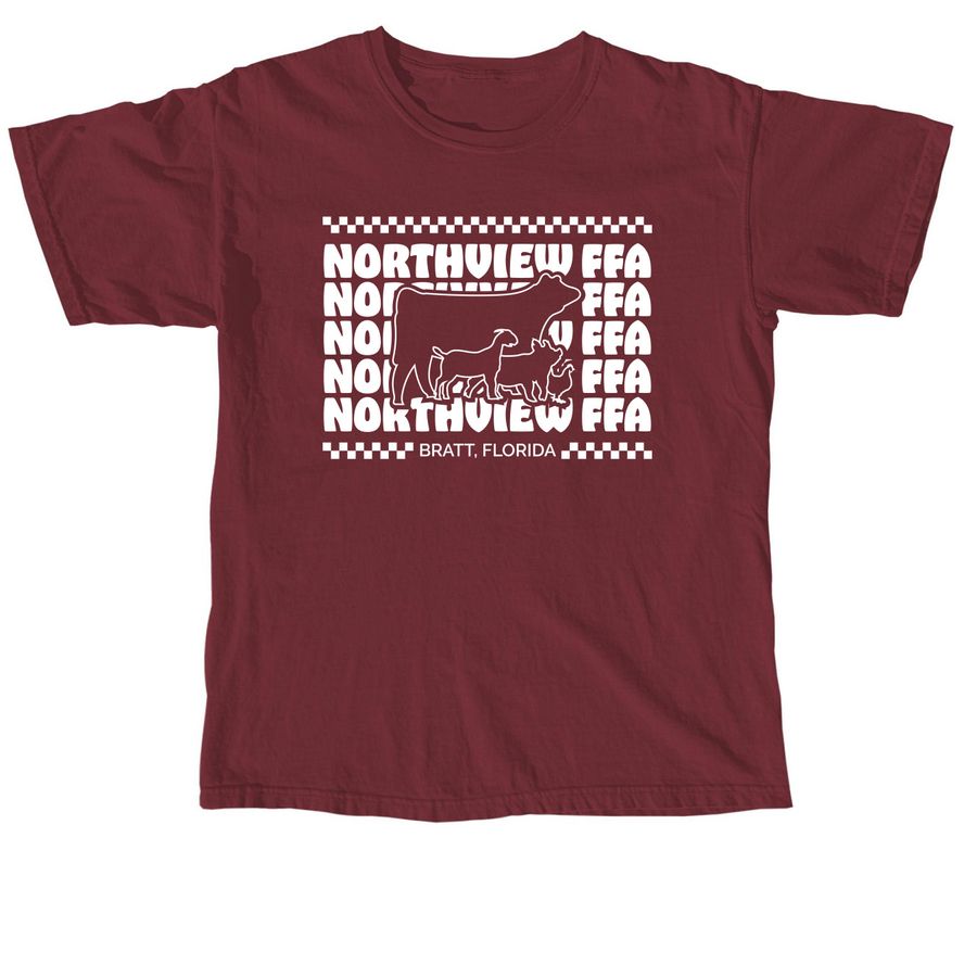 Northview FFA Livestock Shirt, a Brick Comfort Colors Unisex Tee