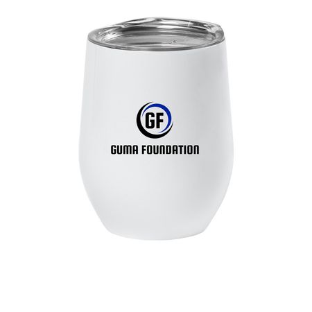 Guma Foundation Wine Tumblers, a White Insulated Wine Cup