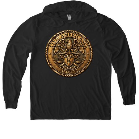 American Citizen, a Space Black Allmade Eco Triblend Hoodie Tee