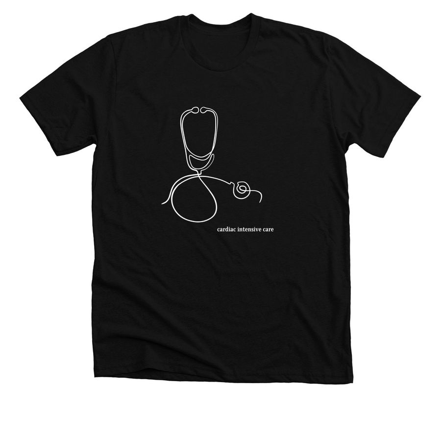 Stethoscope Abstract, a Solid Black Blend Premium Unisex Tee