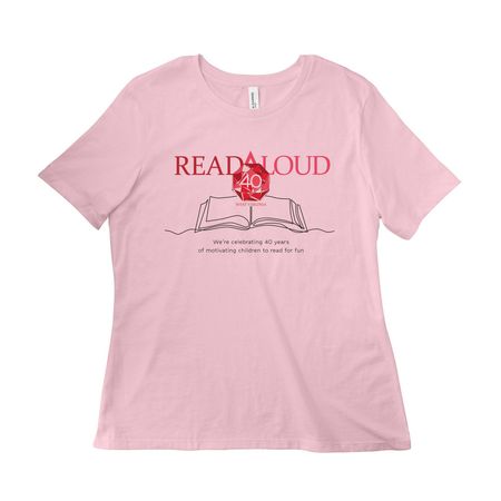 Read Aloud West Virginia, a Pink Women?s Relaxed Cotton Tee