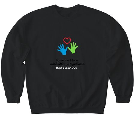 Team Addie&nbsp;, a Black Softstyle Crewneck Sweatshirt