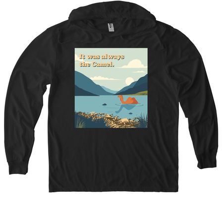 It Was Always the Camel ?&nbsp;, a Space Black Allmade Eco Triblend Hoodie Tee