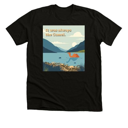It Was Always the Camel ?&nbsp;, a Solid Black Blend Premium Unisex Tee