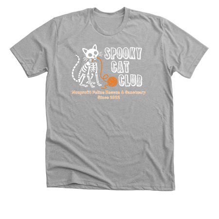 SPOOKY CAT CLUB 2026, a Athletic Heather Premium Unisex Tee