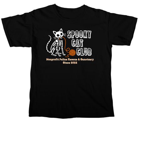SPOOKY CAT CLUB 2026, a Black Comfort Colors Unisex Tee