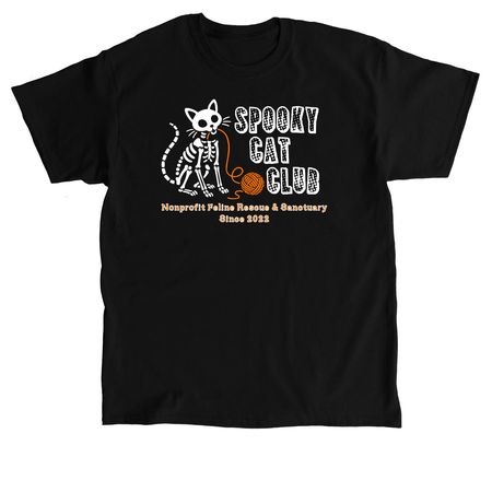 SPOOKY CAT CLUB 2026, a Black Classic Unisex Tee