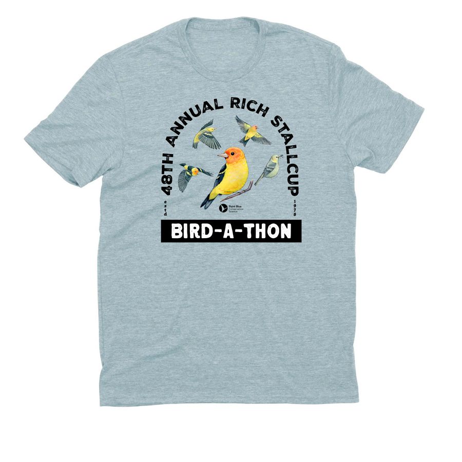 Point Blue 2026 Bird-A-Thon Tees, a I Like You Blue Allmade Eco Triblend Unisex Tee