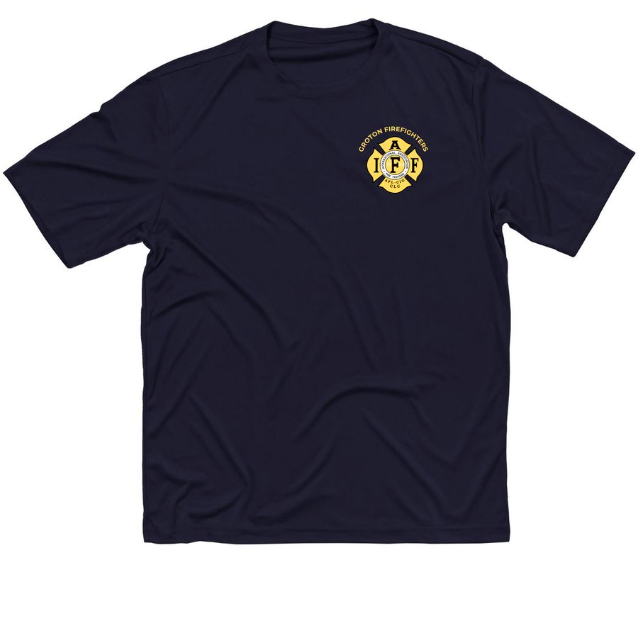 IAFF Workout Shirt - Yellow, a True Navy Classic Performance Tee