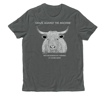 Graze Against The Machine Regenerative Farm, a Terrain Grey Allmade Organic Cotton Unisex Tee
