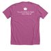 Callie's Heart Transplant Journey <3, a Heather Magenta Premium Unisex Tee (back-view)