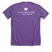 Callie's Heart Transplant Journey <3, a Heather Team Purple Premium Unisex Tee (back-view)