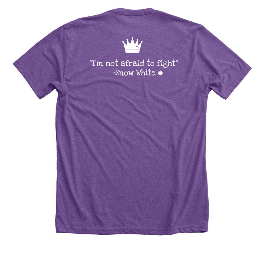 Callie's Heart Transplant Journey <3, a Heather Team Purple Premium Unisex Tee (back-view)