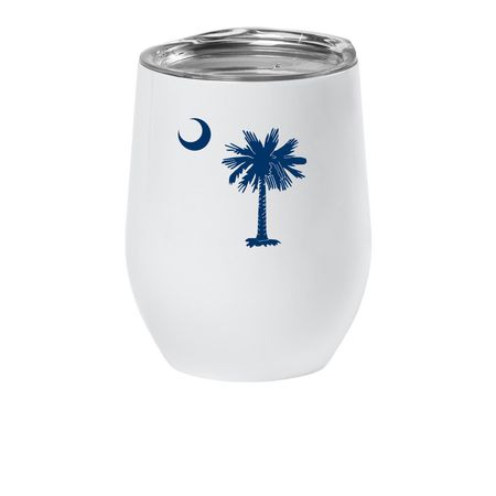 "The SC Classic" - Tumbler, a White Insulated Wine Cup