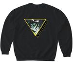 Neko, a Black Softstyle Crewneck Sweatshirt (back-view)