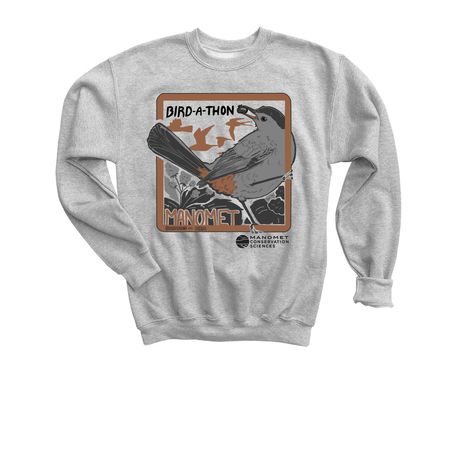 Bird-a-Thon 2026, a Sport Grey Youth Crewneck Sweatshirt