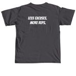 Lift Lodge Studio Apparel&nbsp;, a Graphite Comfort Colors Unisex Tee (back-view)