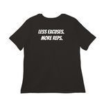 Lift Lodge Studio Apparel&nbsp;, a Black Women?s Relaxed Cotton Tee (back-view)