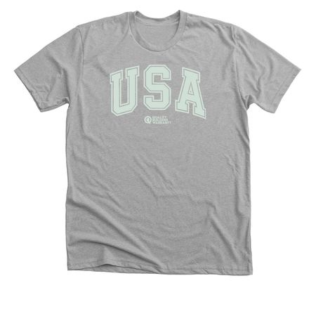 USA - QBW, a Athletic Heather Premium Unisex Tee