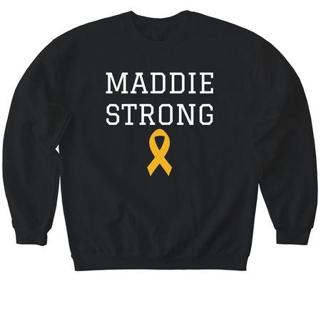 Support Maddie?s Fight!, a Black Softstyle Crewneck Sweatshirt
