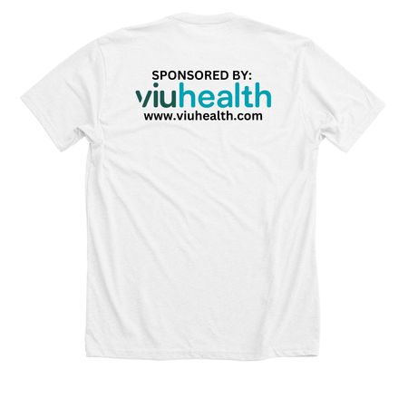 Walking Warrior Shirts, a Solid White Blend Premium Unisex Tee (back-view)