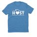 Tri-Blend Tshirt, a Azure Blue Allmade Eco Triblend Unisex Tee