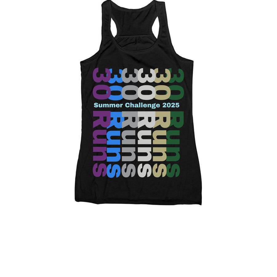 Summer Challenge 2025 Finishers Shirt!!!, a Black Women's Racerback