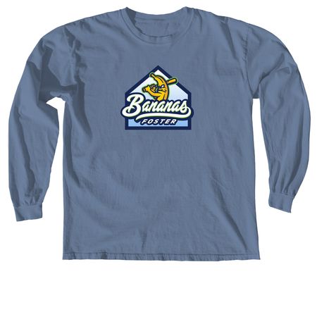 The OG Logo - Comfort Colors, a Blue Jean Comfort Colors Long Sleeve Tee