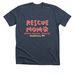Rescue Mom Tee, a Heather Midnight Navy