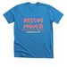 Rescue Mom Tee, a Neon Blue