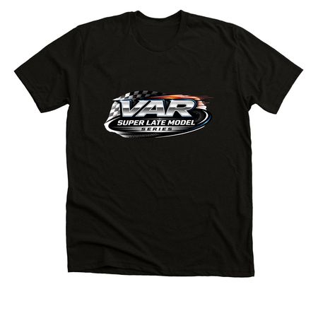 VAR Super Late Model Series Merch, a Solid Black Blend Premium Unisex Tee