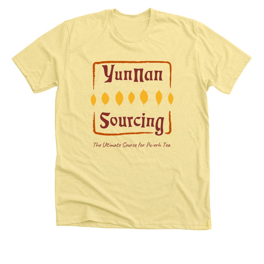 Yunnan Sourcing LOGO Tea-Shirt!, a Heather Yellow Gold Premium Unisex Tee