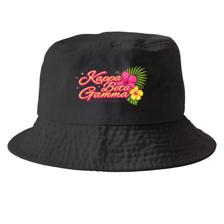 Konvention Bucket Hat&nbsp;, a Black Printed Bucket Hat