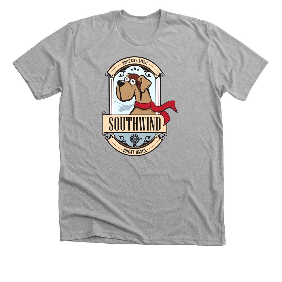 Southwind Great Danes, a Athletic Heather Premium Unisex Tee