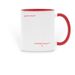nobody cares.? Mug, a Red Two-Tone Ceramic Mug