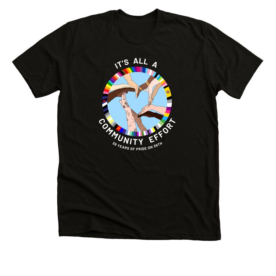 Pride On 39th Anniversary Tee&nbsp;, a Solid Black Blend Premium Unisex Tee