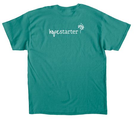 Keep Swimming, a Jade Dome Classic Unisex Tee (back-view)