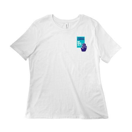 Juega Limpio, a White Women?s Relaxed Cotton Tee