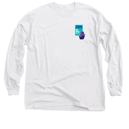 Juega Limpio, a White Classic Long Sleeve Tee