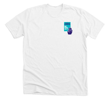Juega Limpio, a Solid White Blend Premium Unisex Tee