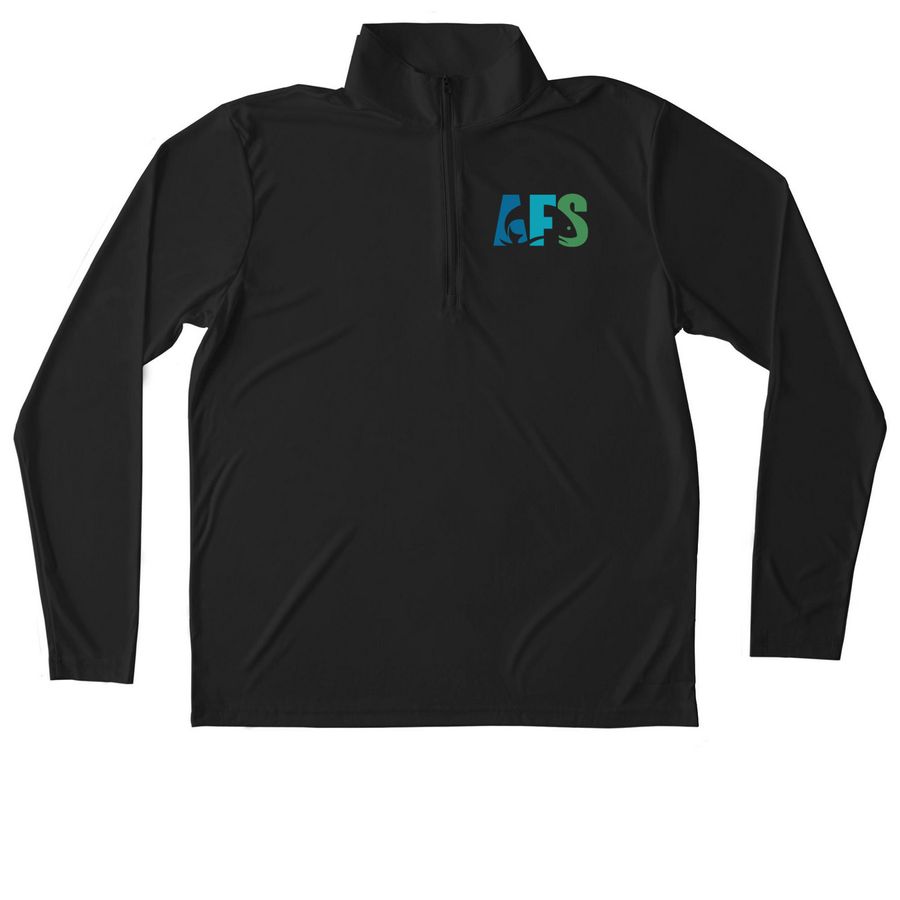 Logo Performance Shirts&nbsp;, a Black Unisex Performance Quarter Zip Pullover