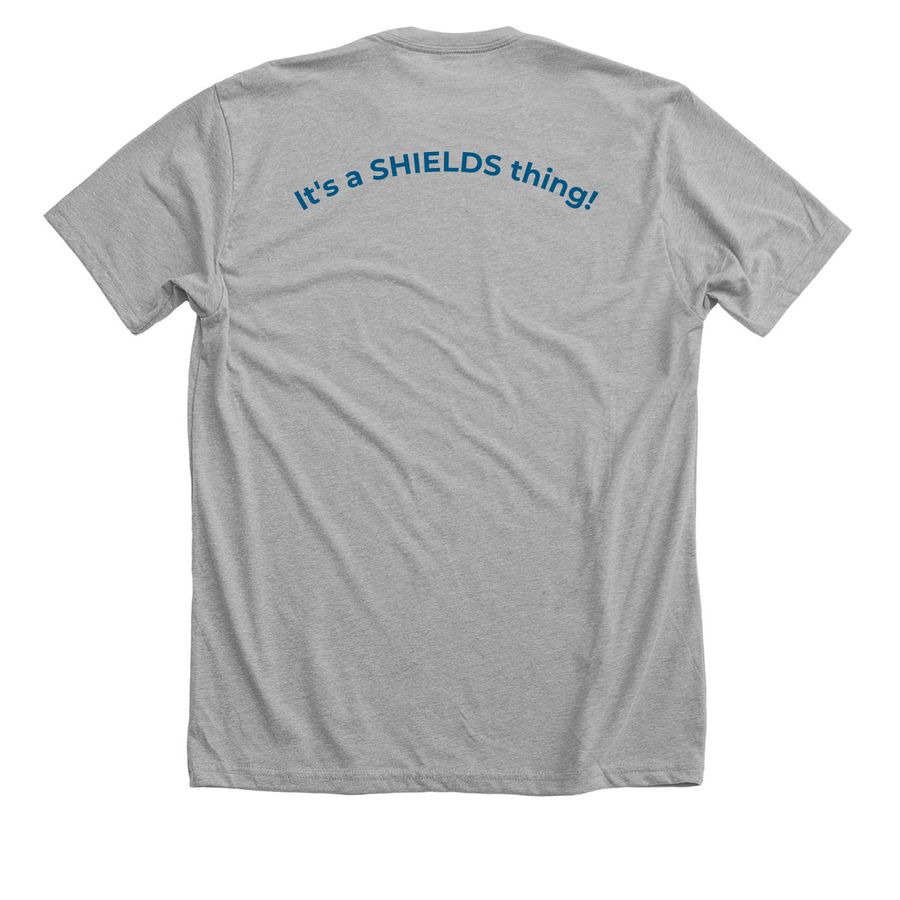It's a SHIELDS Thing!, a Athletic Heather Premium Unisex Tee (back-view)