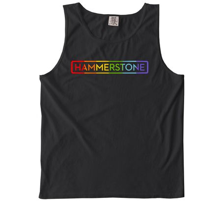 Queer Pride, a Black Comfort Colors Tank Top