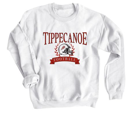 Tippecanoe Football, a White Crewneck Sweatshirt