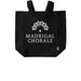 Madrigal Chorale Small Tote, a Black Recycled Cotton Tote Bag