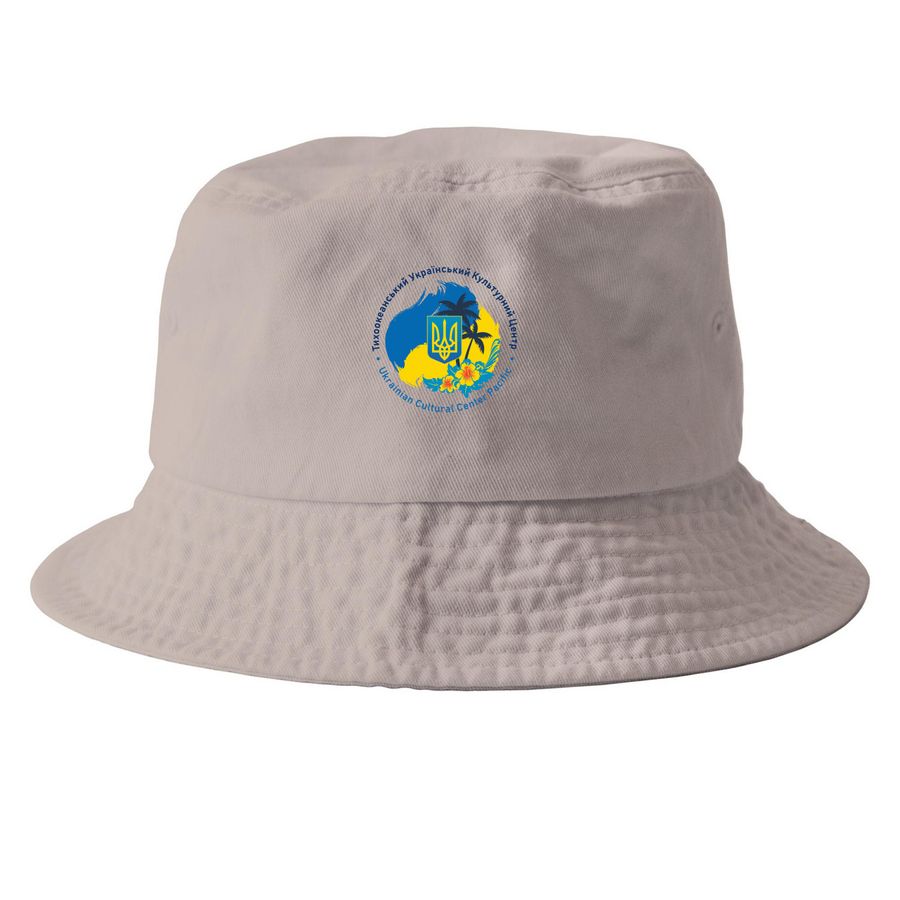 Ukrainian Cultural Center Pacific, a Khaki Printed Bucket Hat