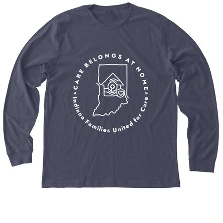 Rally Shirts!, a Heather Midnight Navy Premium Long Sleeve Tee